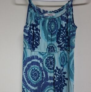Style & Co. Summer Dress Small Teal and Navy Floral